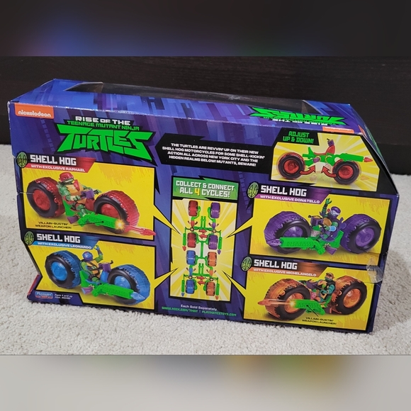 Teenage Mutant Ninja Turtles Motorcycle Shell Hog Raphael Rise of the TMNT - Picture 2 of 2